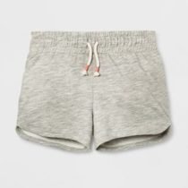 Light Grey Curved Hem Dolphin Short