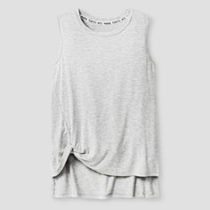 Heather Grey Asymmetric Knot Tank