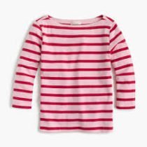 Coral & Cream Breton Stripe Long Sleeve
