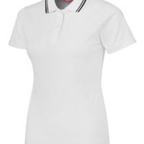White Tipping Collar Tennis Polo