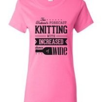 Pink Slogan V-Neck Fashion Tee