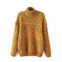 Mustard Yellow Chunky Turtleneck Jumper