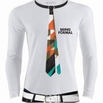 Long Sleeve Tie Graphic Tee