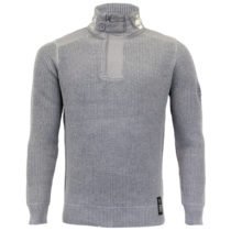 Stand Collar Quarter-Zip Thermal Sweater