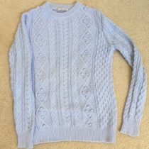 Diamond Cable Knit Crewneck Jumper